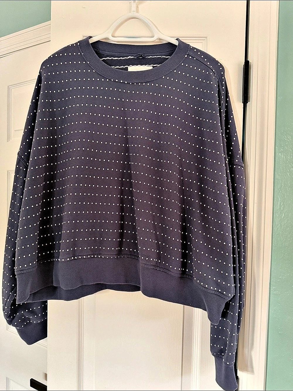 Aerie Take It Easy Sweatshirt Purple Large